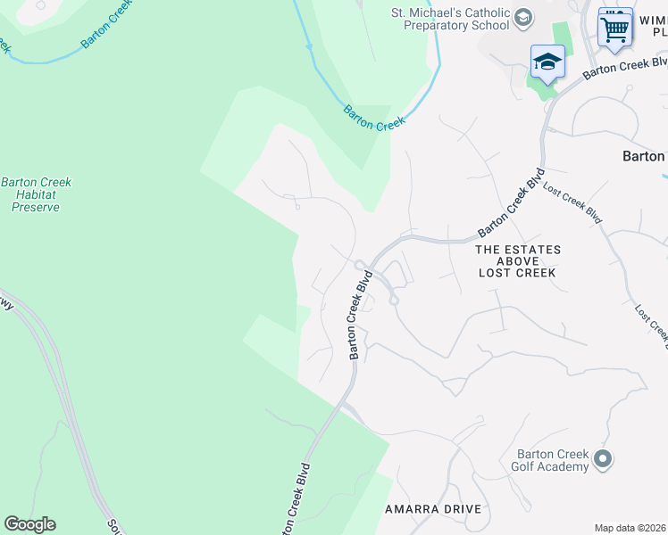 map of restaurants, bars, coffee shops, grocery stores, and more near 4008 Verano Drive in Austin