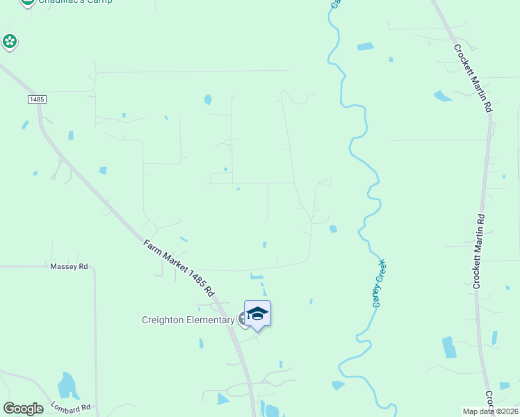 map of restaurants, bars, coffee shops, grocery stores, and more near 16396 Jireh Road in Conroe