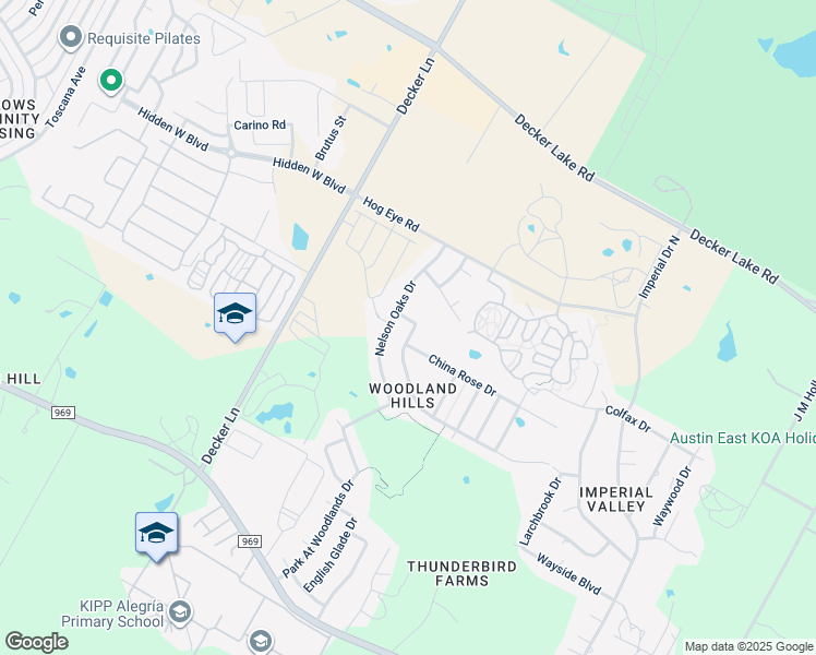 map of restaurants, bars, coffee shops, grocery stores, and more near 5716 Elk Crossing in Austin