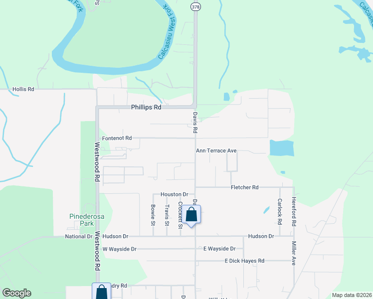 map of restaurants, bars, coffee shops, grocery stores, and more near 3600 Davis Rd in Westlake