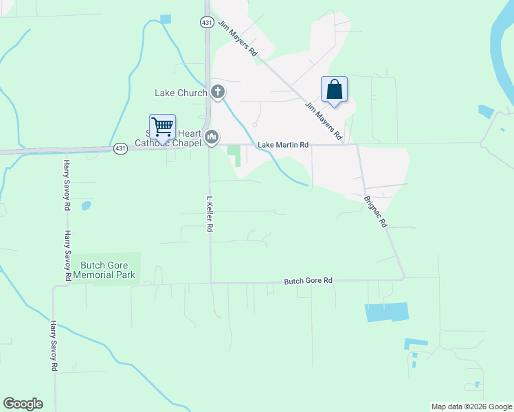 map of restaurants, bars, coffee shops, grocery stores, and more near 45082 Robin Trail Road in Saint Amant
