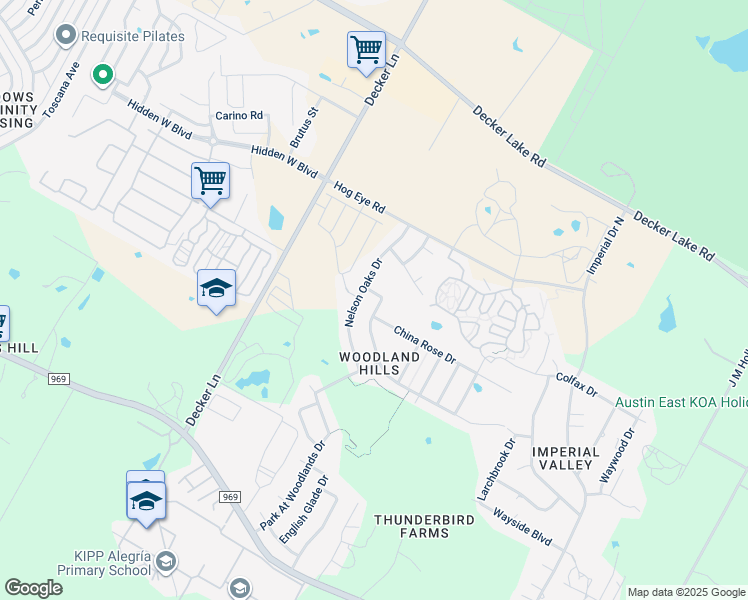 map of restaurants, bars, coffee shops, grocery stores, and more near 5716 Elk Crossing in Austin