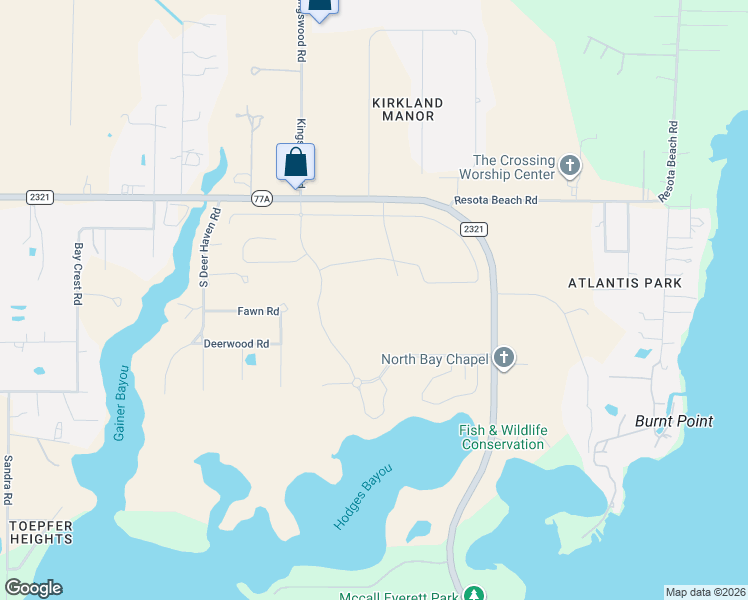 map of restaurants, bars, coffee shops, grocery stores, and more near 3033 Fawn Road in Southport