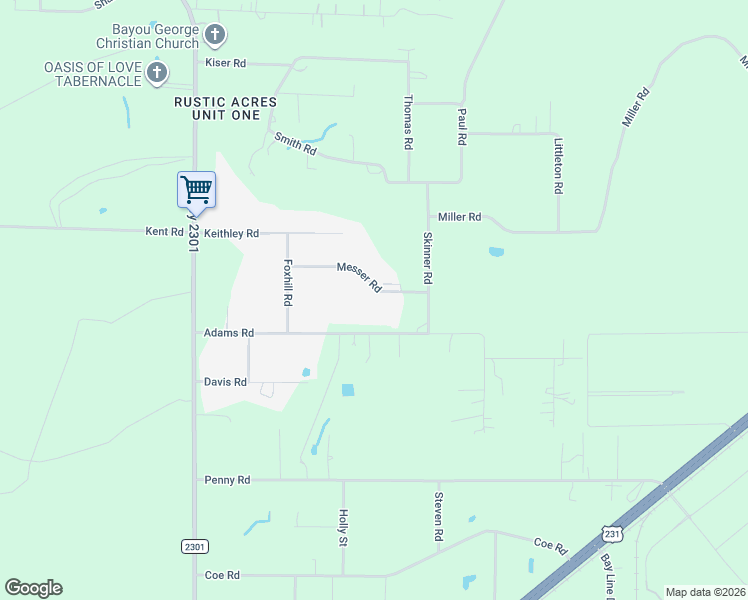map of restaurants, bars, coffee shops, grocery stores, and more near 7034 Messer Road in Panama City