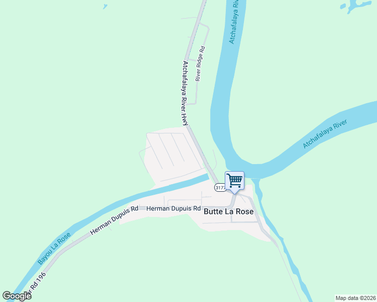 map of restaurants, bars, coffee shops, grocery stores, and more near 1025 Gabriel Street in Saint Martinville