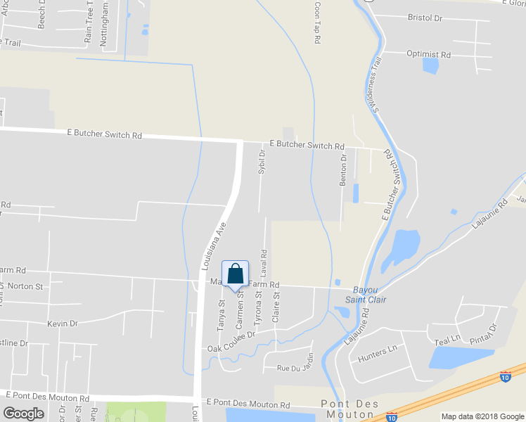 map of restaurants, bars, coffee shops, grocery stores, and more near 151 Sybil Drive in Lafayette