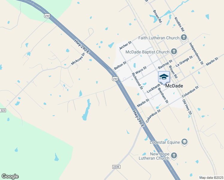 map of restaurants, bars, coffee shops, grocery stores, and more near 115 Duck Pond Road in McDade