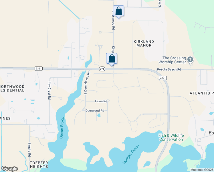 map of restaurants, bars, coffee shops, grocery stores, and more near 3000 Fawn Road in Southport