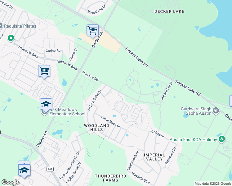 map of restaurants, bars, coffee shops, grocery stores, and more near 9016 Elfen Cove in Austin