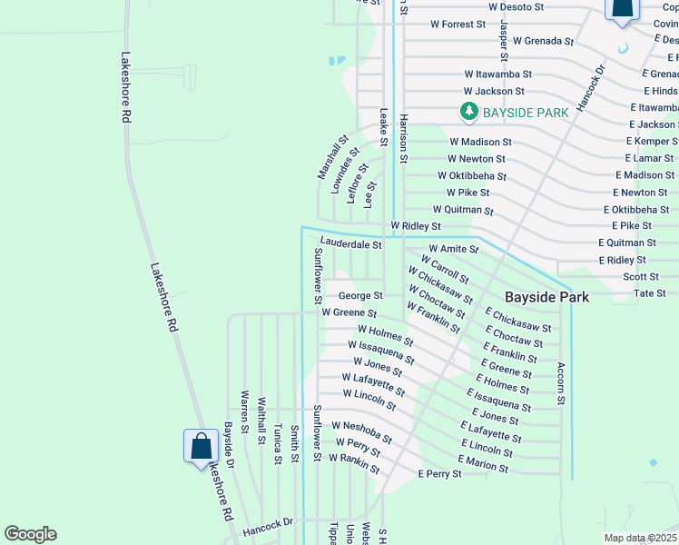 map of restaurants, bars, coffee shops, grocery stores, and more near 7062-7072 Jefferson Street in Bay Saint Louis