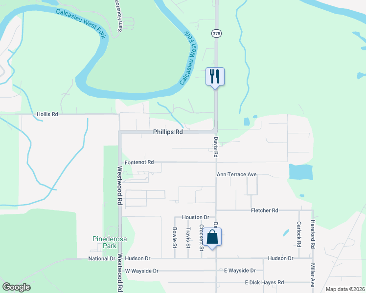 map of restaurants, bars, coffee shops, grocery stores, and more near 307 Neely Rd in Westlake