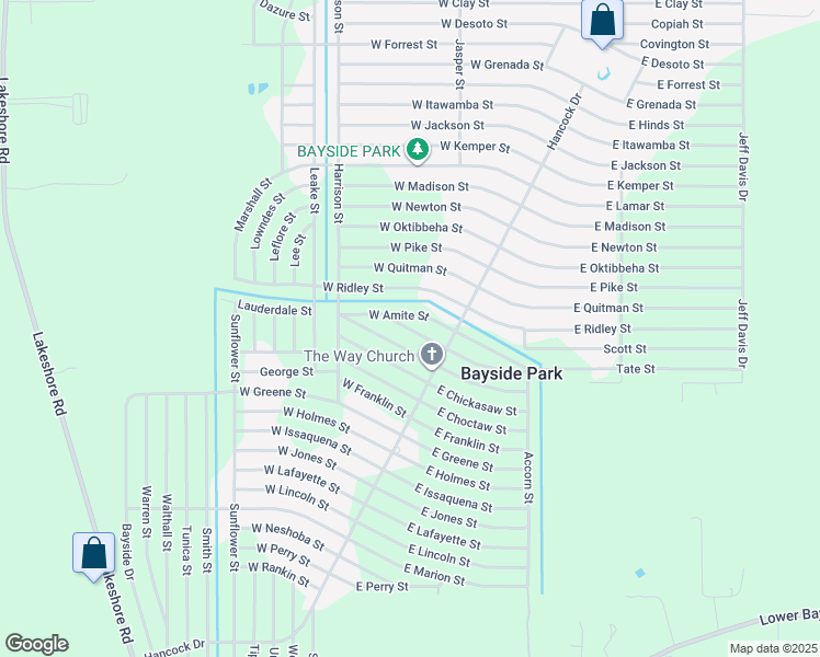 map of restaurants, bars, coffee shops, grocery stores, and more near 6088 West Bolivar Street in Bay Saint Louis