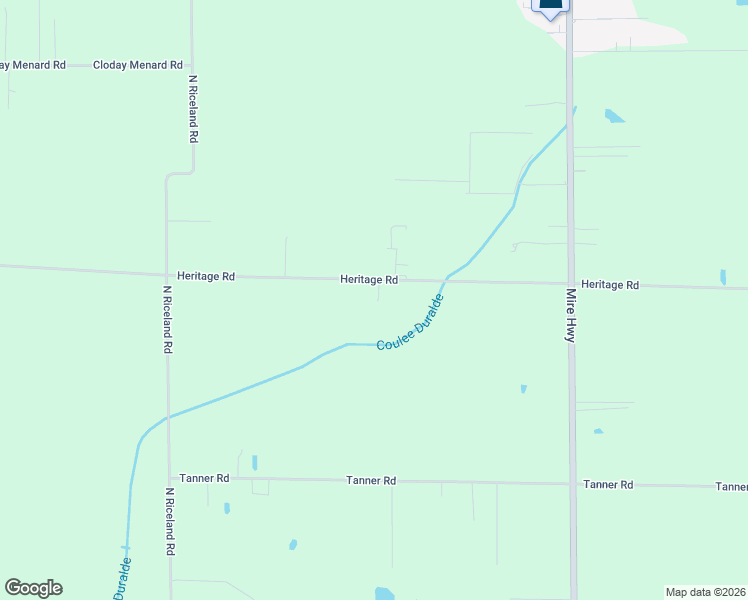 map of restaurants, bars, coffee shops, grocery stores, and more near 2227 Heritage Road in Rayne