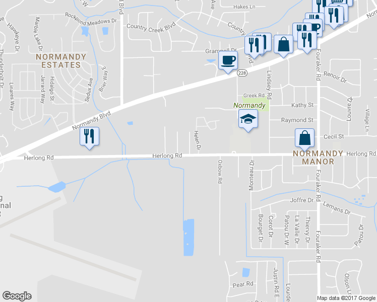 map of restaurants, bars, coffee shops, grocery stores, and more near 1878 Doyon Court in Jacksonville
