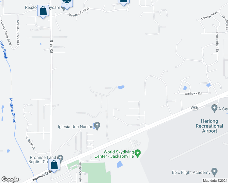 map of restaurants, bars, coffee shops, grocery stores, and more near 1861 McGirts Point Boulevard in Jacksonville