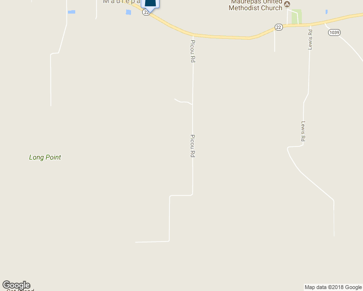 map of restaurants, bars, coffee shops, grocery stores, and more near 14979 Picou Road in Maurepas