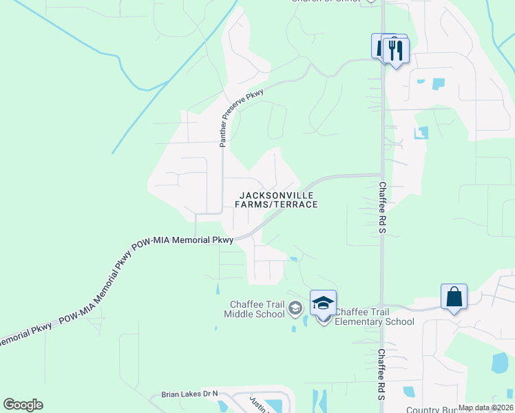 map of restaurants, bars, coffee shops, grocery stores, and more near 11266 Liberty Square Court in Jacksonville