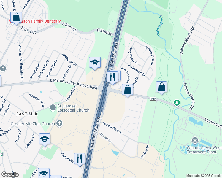 map of restaurants, bars, coffee shops, grocery stores, and more near in 