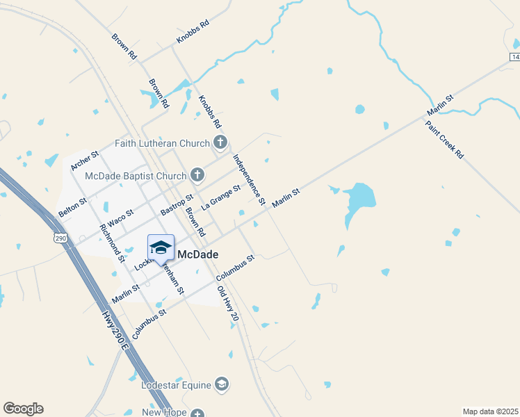 map of restaurants, bars, coffee shops, grocery stores, and more near 233 Lockhardt Street in McDade