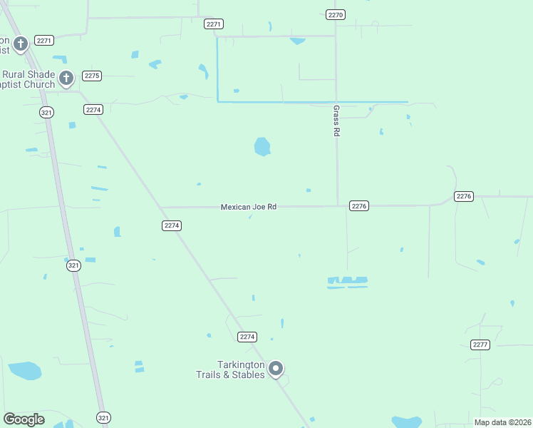 map of restaurants, bars, coffee shops, grocery stores, and more near 1035 County Road 2276 in Cleveland
