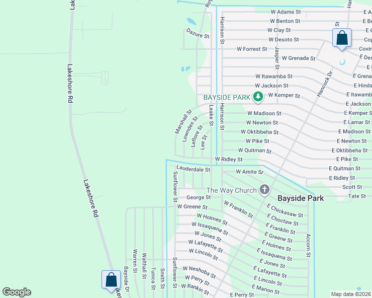 map of restaurants, bars, coffee shops, grocery stores, and more near 8014 Lowndes Street in Bay Saint Louis