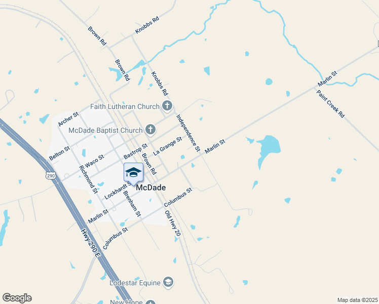 map of restaurants, bars, coffee shops, grocery stores, and more near 233 Lockhardt Street in McDade