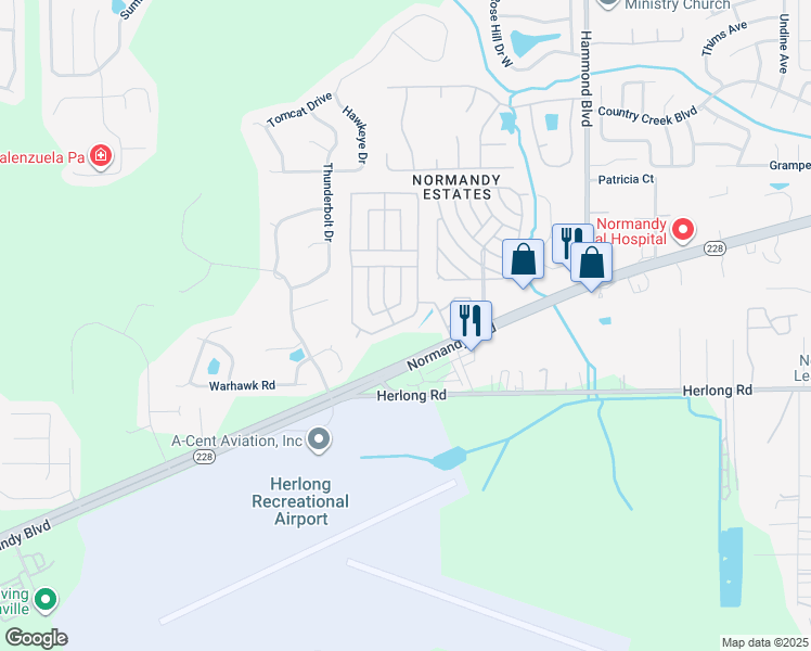map of restaurants, bars, coffee shops, grocery stores, and more near 9118 Taragona Way in Jacksonville