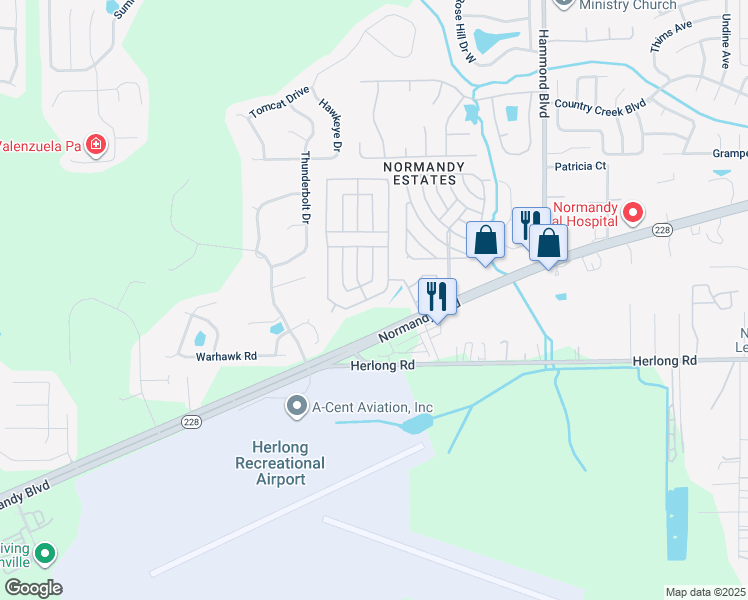 map of restaurants, bars, coffee shops, grocery stores, and more near 9118 Taragona Way in Jacksonville