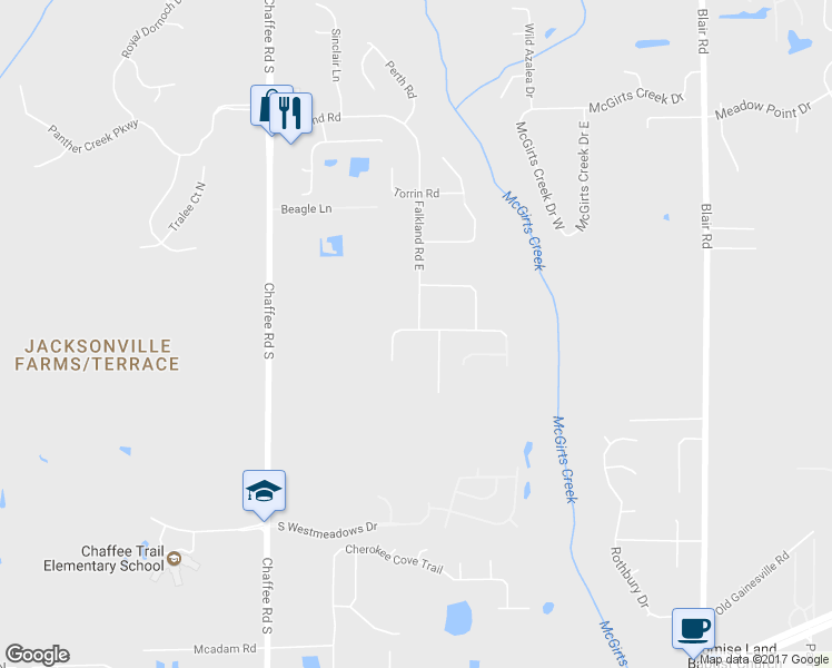 map of restaurants, bars, coffee shops, grocery stores, and more near 11152 Lothmore Road in Jacksonville