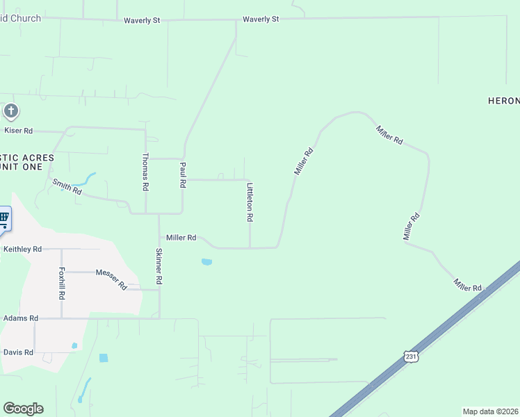 map of restaurants, bars, coffee shops, grocery stores, and more near 7606 Littleton Road in Panama City