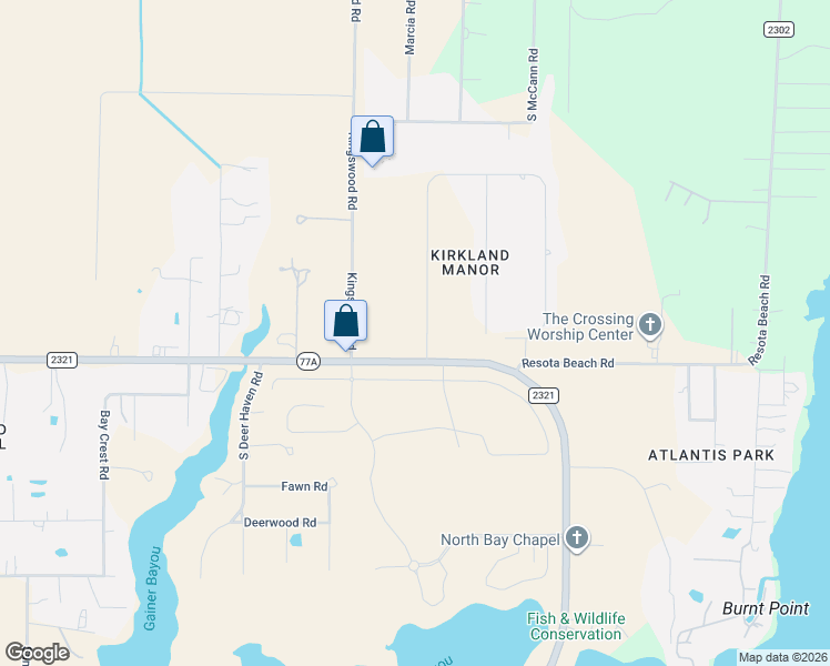 map of restaurants, bars, coffee shops, grocery stores, and more near 3205 Nautical Drive in Panama City