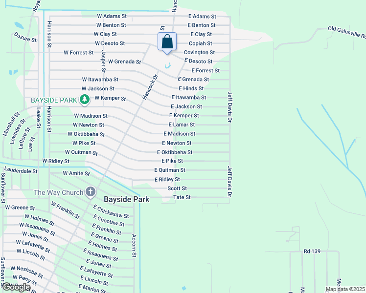 map of restaurants, bars, coffee shops, grocery stores, and more near 6127 East Newton Street in Bay St. Louis