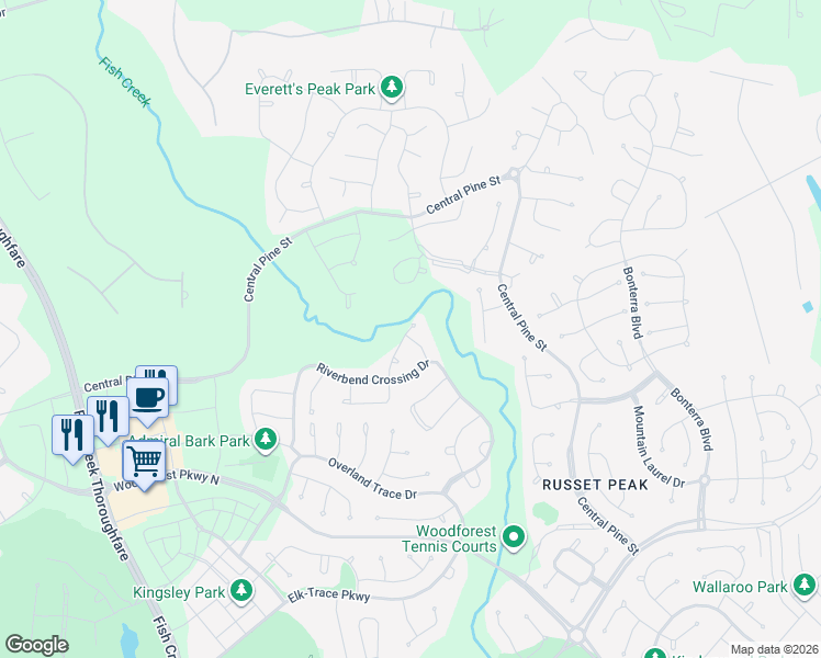 map of restaurants, bars, coffee shops, grocery stores, and more near 219 Fox Rindle Road in Montgomery