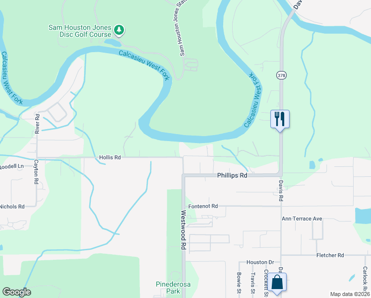 map of restaurants, bars, coffee shops, grocery stores, and more near 892 Rivers Edge Rd in Westlake