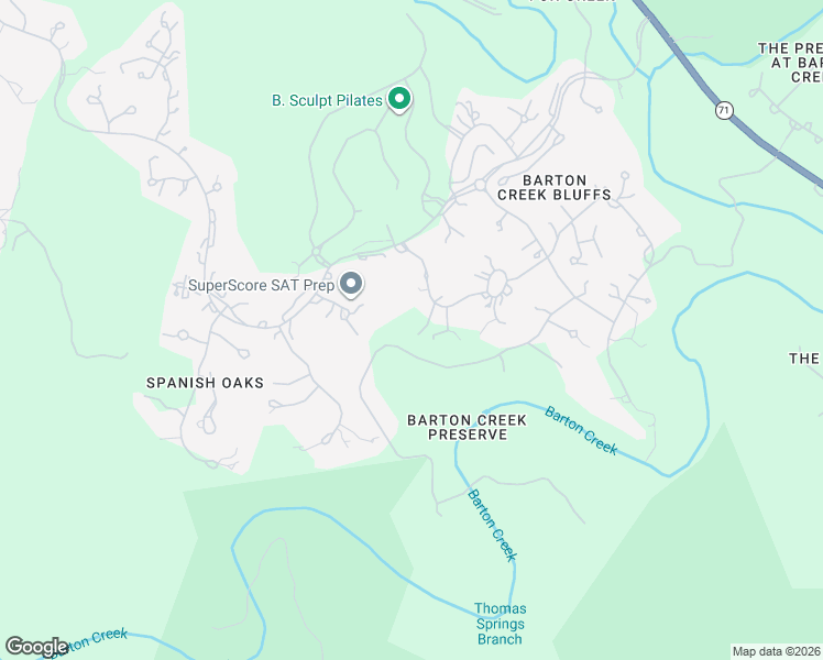 map of restaurants, bars, coffee shops, grocery stores, and more near 12109 Musket Rim Street in Austin