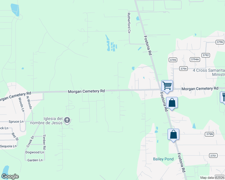map of restaurants, bars, coffee shops, grocery stores, and more near 26321 Morgan Cemetery Road in Cleveland