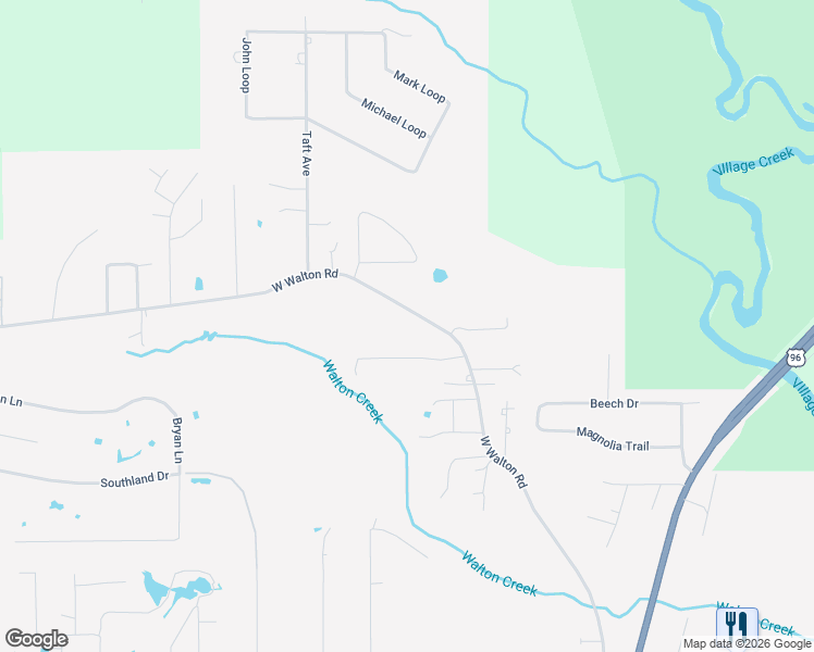 map of restaurants, bars, coffee shops, grocery stores, and more near 741 West Walton Road in Lumberton