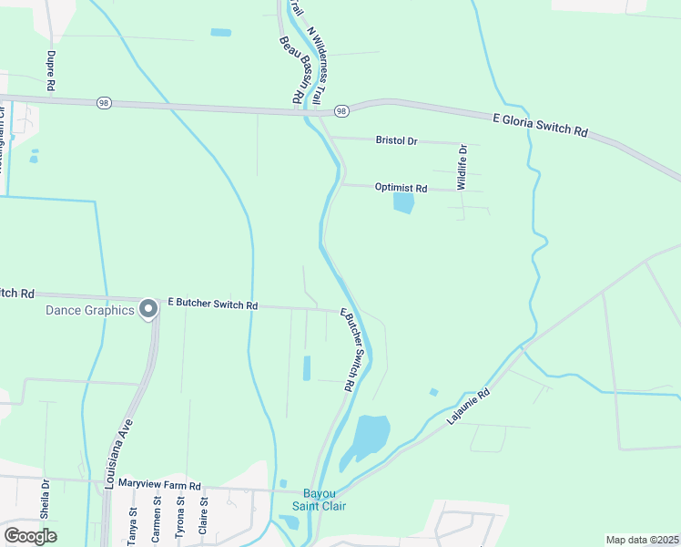 map of restaurants, bars, coffee shops, grocery stores, and more near 300 South Wilderness Trail in Lafayette