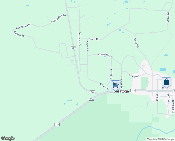 map of restaurants, bars, coffee shops, grocery stores, and more near 6009 Crow Road in Saratoga