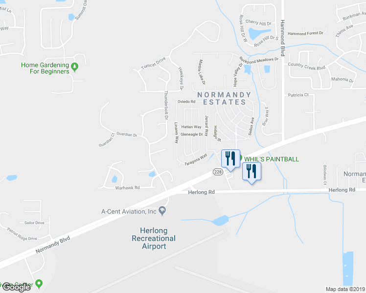 map of restaurants, bars, coffee shops, grocery stores, and more near 1730 Bulavista Avenue in Jacksonville