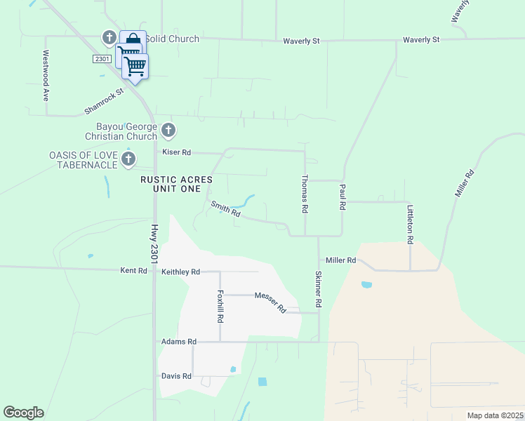 map of restaurants, bars, coffee shops, grocery stores, and more near 6945 Smith Road in Panama City