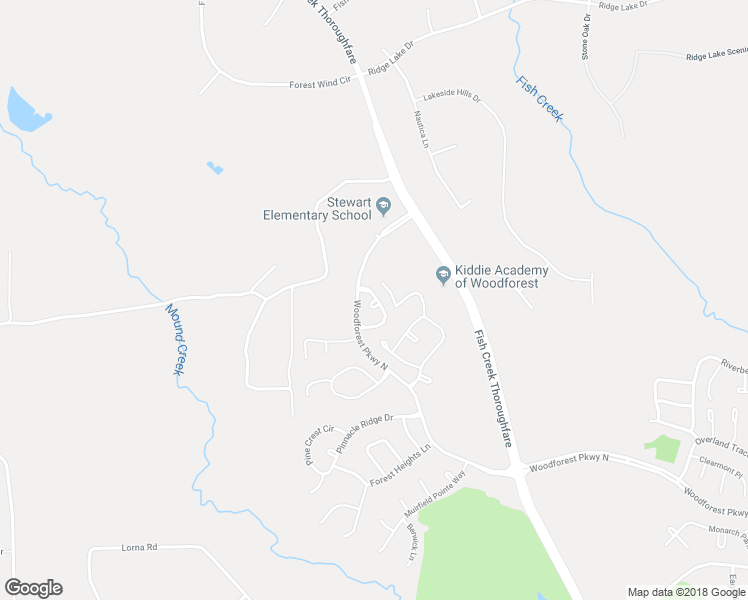 map of restaurants, bars, coffee shops, grocery stores, and more near Cheswood Forest Place in Montgomery