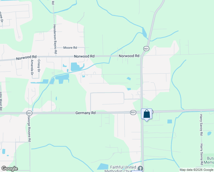 map of restaurants, bars, coffee shops, grocery stores, and more near 43357 Shirley Cannon Rd in Gonzales
