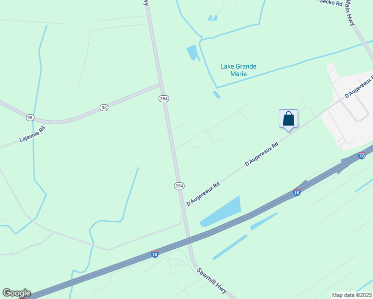 map of restaurants, bars, coffee shops, grocery stores, and more near 1012 Lynn Romero Drive in Breaux Bridge