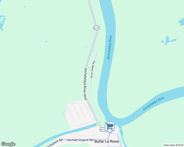 map of restaurants, bars, coffee shops, grocery stores, and more near 2914 Atchafalaya River Highway in Breaux Bridge