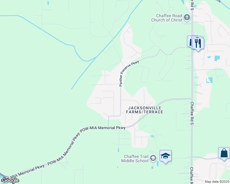 map of restaurants, bars, coffee shops, grocery stores, and more near 1777 Boston Commons Way in Jacksonville
