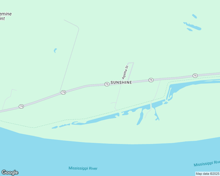 map of restaurants, bars, coffee shops, grocery stores, and more near 1380 Louisiana 75 in Sunshine