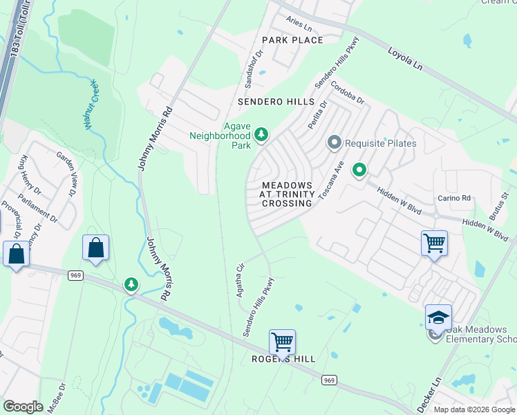 map of restaurants, bars, coffee shops, grocery stores, and more near 5617 Signal Point in Austin