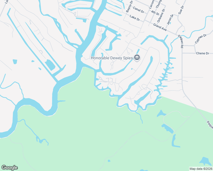 map of restaurants, bars, coffee shops, grocery stores, and more near 28134 Pine Bay Lane in Lacombe