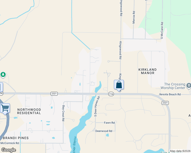 map of restaurants, bars, coffee shops, grocery stores, and more near 7612 Olde Mill Road in Panama City
